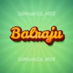 balraju in Green Rays style - 3D name wallpaper