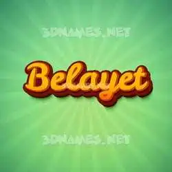 belayet in Green Rays style - 3D name wallpaper