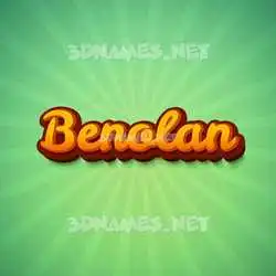 benolan in Green Rays style - 3D name wallpaper