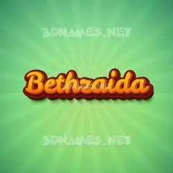 bethzaida in Green Rays style - 3D name wallpaper