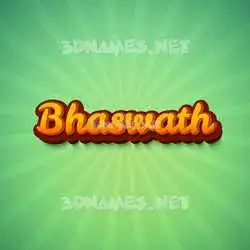 bhaswath in Green Rays style - 3D name wallpaper
