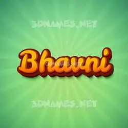 bhavni in Green Rays style - 3D name wallpaper