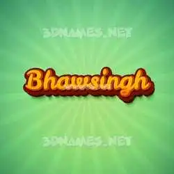 bhawsingh in Green Rays style - 3D name wallpaper