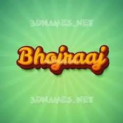 bhojraaj in Green Rays style - 3D name wallpaper