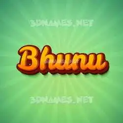 bhunu in Green Rays style - 3D name wallpaper