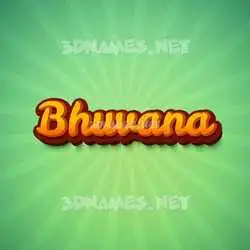 bhuvana in Green Rays style - 3D name wallpaper