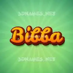 bibba in Green Rays style - 3D name wallpaper