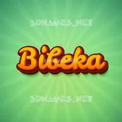 bibeka in Green Rays style - 3D name wallpaper