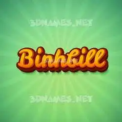 binhbill in Green Rays style - 3D name wallpaper