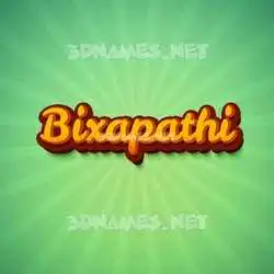 bixapathi in Green Rays style - 3D name wallpaper