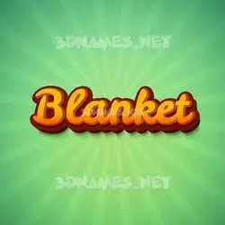 blanket in Green Rays style - 3D name wallpaper