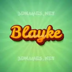 blayke in Green Rays style - 3D name wallpaper