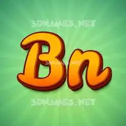 bn in Green Rays style - 3D name wallpaper