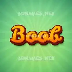 boob in Green Rays style - 3D name wallpaper