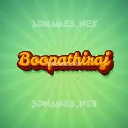 boopathiraj in Green Rays style - 3D name wallpaper