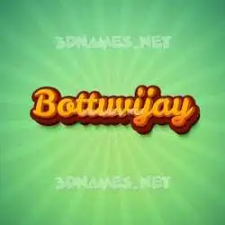 bottuvijay in Green Rays style - 3D name wallpaper