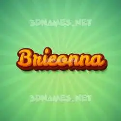 brieonna in Green Rays style - 3D name wallpaper
