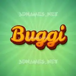 buggi in Green Rays style - 3D name wallpaper