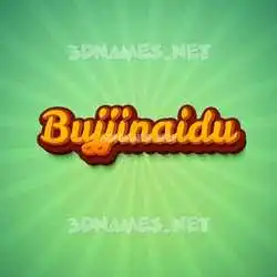 bujjinaidu in Green Rays style - 3D name wallpaper
