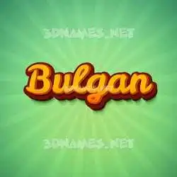 bulgan in Green Rays style - 3D name wallpaper