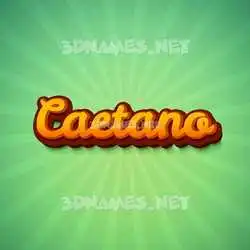 caetano in Green Rays style - 3D name wallpaper