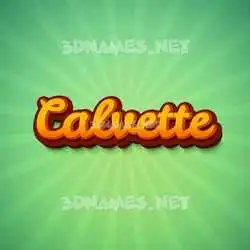 calvette in Green Rays style - 3D name wallpaper