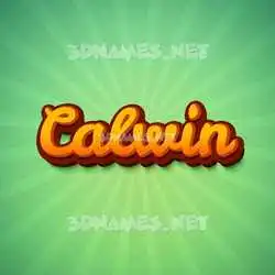 calwin in Green Rays style - 3D name wallpaper