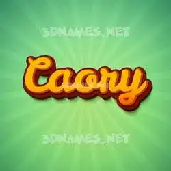 caory in Green Rays style - 3D name wallpaper
