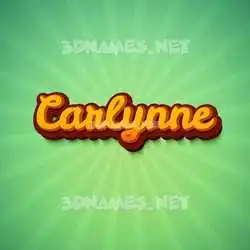 carlynne in Green Rays style - 3D name wallpaper
