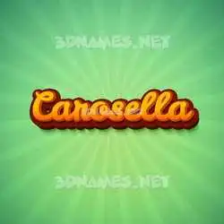 carosella in Green Rays style - 3D name wallpaper