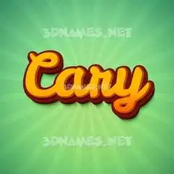 cary in Green Rays style - 3D name wallpaper
