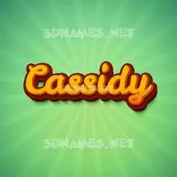 cassidy in Green Rays style - 3D name wallpaper