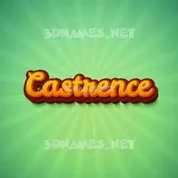 castrence in Green Rays style - 3D name wallpaper