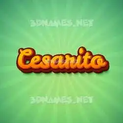 cesarito in Green Rays style - 3D name wallpaper