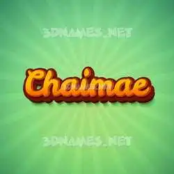 chaimae in Green Rays style - 3D name wallpaper