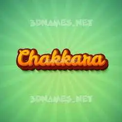 chakkara in Green Rays style - 3D name wallpaper