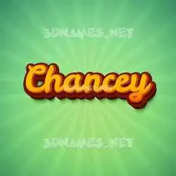 chancey in Green Rays style - 3D name wallpaper