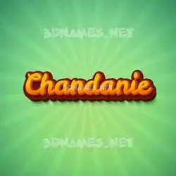 chandanie in Green Rays style - 3D name wallpaper