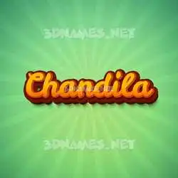 chandila in Green Rays style - 3D name wallpaper
