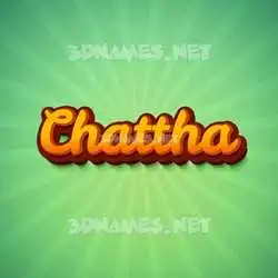 chattha in Green Rays style - 3D name wallpaper