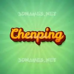 chenping in Green Rays style - 3D name wallpaper