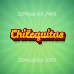 chilequitas in Green Rays style - 3D name wallpaper