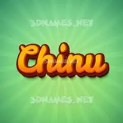chinu in Green Rays style - 3D name wallpaper