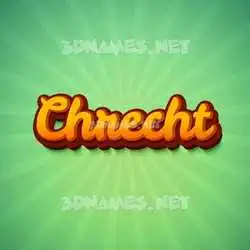 chrecht in Green Rays style - 3D name wallpaper