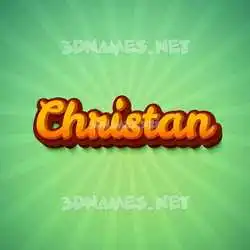christan in Green Rays style - 3D name wallpaper