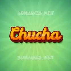 chucha in Green Rays style - 3D name wallpaper