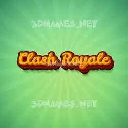 clash royale in Green Rays style - 3D name wallpaper