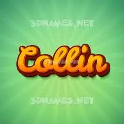 collin in Green Rays style - 3D name wallpaper
