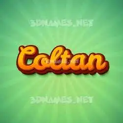 coltan in Green Rays style - 3D name wallpaper