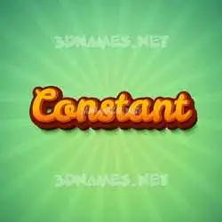 constant in Green Rays style - 3D name wallpaper
